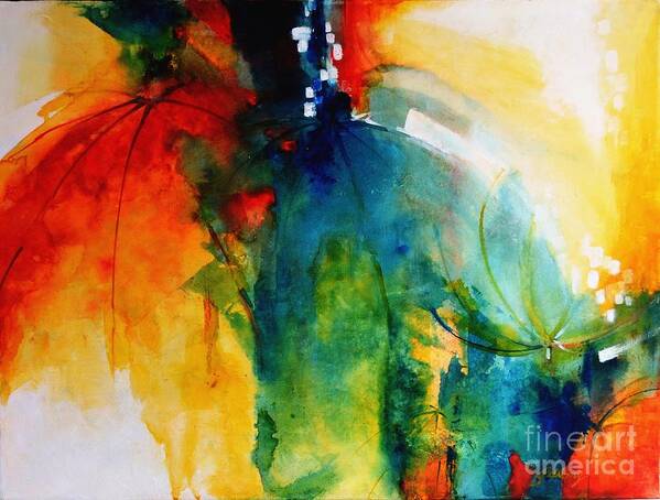 Mixed Media (watercolour And Acrylic) Art Print featuring the painting Chasing Dreams 1 by Betty M M Wong