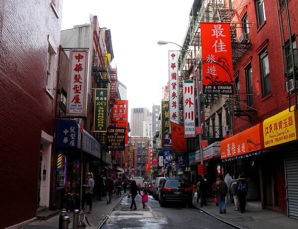 Ny Art Print featuring the photograph Chinatown NY by Daniel Schubarth