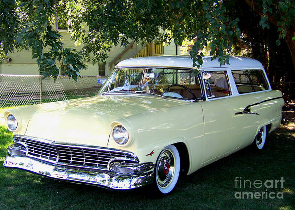 Ford Art Print featuring the photograph Classic 1956 Ford Ranch Wagon by Charles Robinson