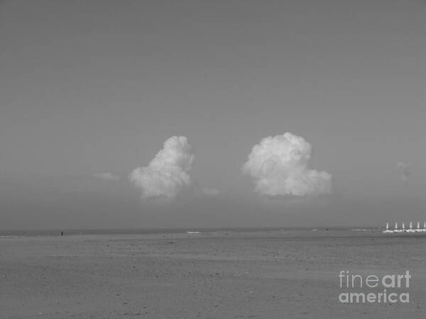 Clouds Art Print featuring the photograph Clouds over the sea by Tiziana Maniezzo
