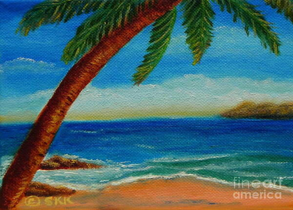 Costa Rica Art Print featuring the painting Costa Rican Palm by Shelia Kempf