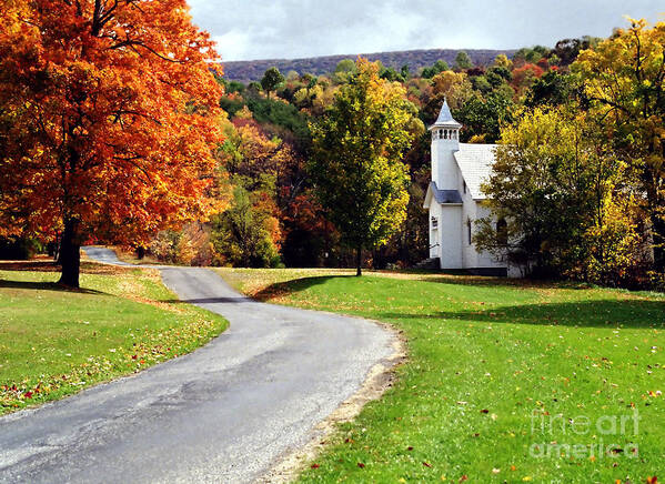 Scenic Art Print featuring the photograph Country Church by Tom Brickhouse