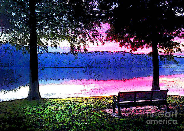 Lake Art Print featuring the photograph Daylight Come by Nancy Stein