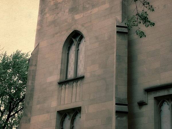 Church Art Print featuring the photograph Dimnent Memorial Chapel Detail by Michelle Calkins