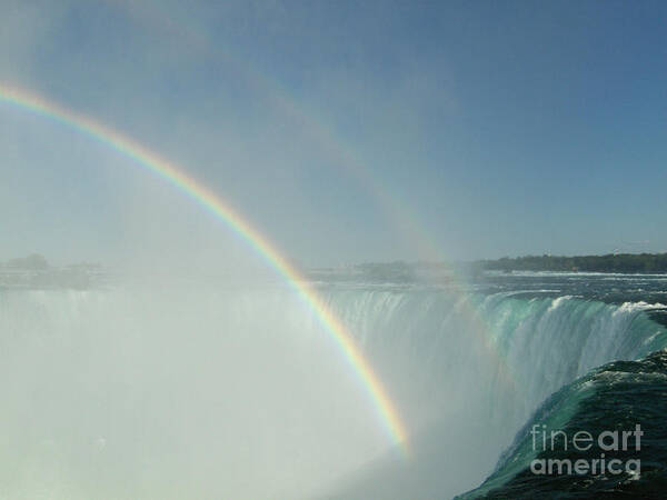 Landscape Art Print featuring the photograph Double Rainbow by Brenda Brown