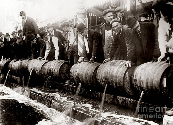 Prohibition Guardsmen Art Print featuring the photograph Dump the Beer by Jon Neidert