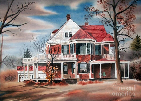 Edgar Home Art Print featuring the painting Edgar Home by Kip DeVore