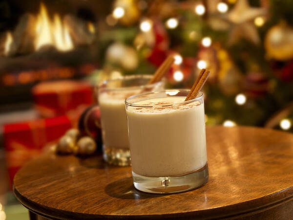 Milk Art Print featuring the photograph Eggnog at Christmas Time by LauriPatterson