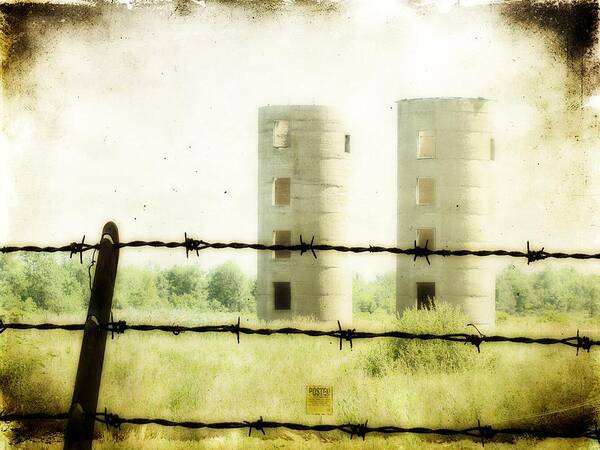 Abandoned Art Print featuring the photograph Empty Silos by Gothicrow Images