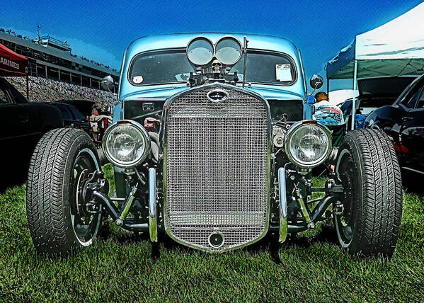 Victor Montgomery Art Print featuring the photograph Face Of The Rat Rod by Vic Montgomery