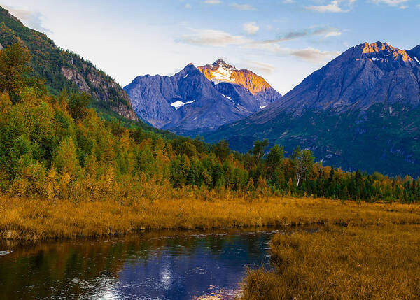 Eagle River Nature Center Art Print featuring the photograph FAll Eagle River Valley by Kyle Lavey