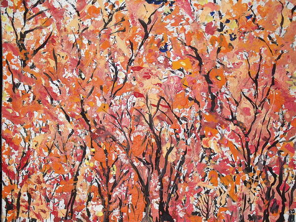Fall Foliage Art Print featuring the painting Fall Foliage Part 2 by Daniel Nadeau