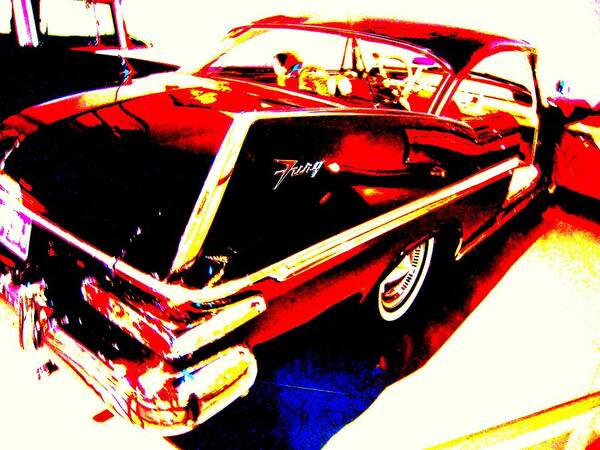 Fin Art Print featuring the photograph Fin of Fury in a Plymouth Fashion by Don Struke