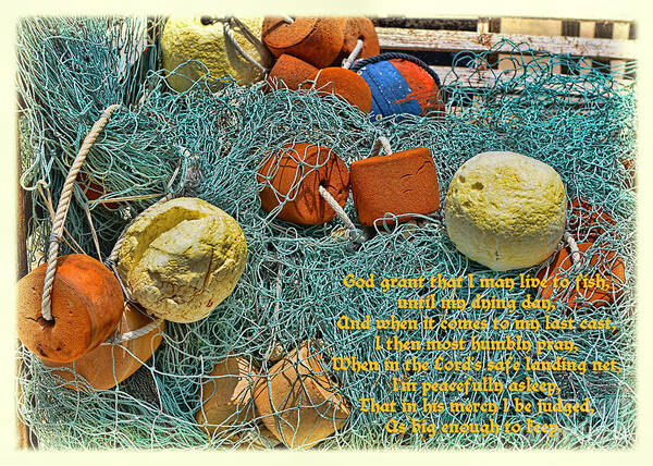 Buoys Art Print featuring the photograph Fisherman's Prayer by Olga Hamilton