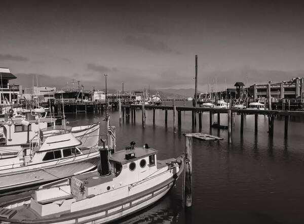 Wharf Art Print featuring the photograph Fisherman's Wharf Boats by James Canning