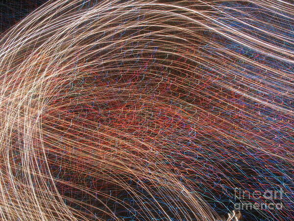Abstract Art Print featuring the photograph Flow of Light 1 by Gerald Grow