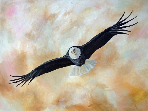 Eagle Art Print featuring the painting Focus by Mr Dill