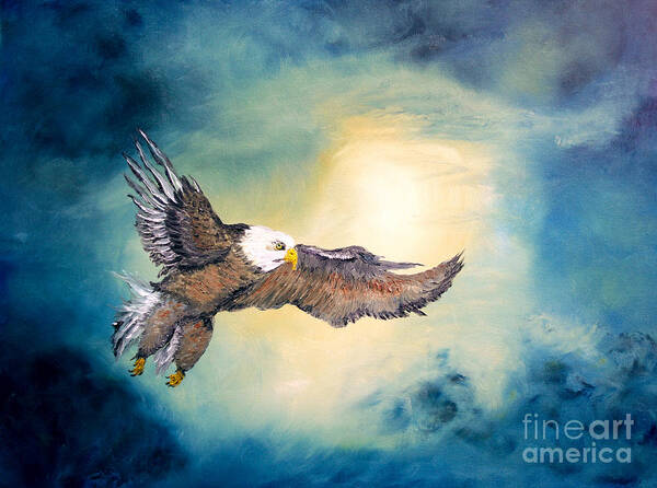 Artprize Art Print featuring the painting Freedom Flyer by Ayasha Loya