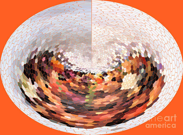 Universe Art Print featuring the photograph Fruity Orange Abstract by Ausra Huntington nee Paulauskaite
