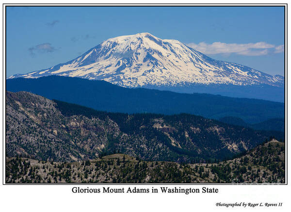 Mt.adams Art Print featuring the photograph Glorious Mount Adams by Tikvah's Hope