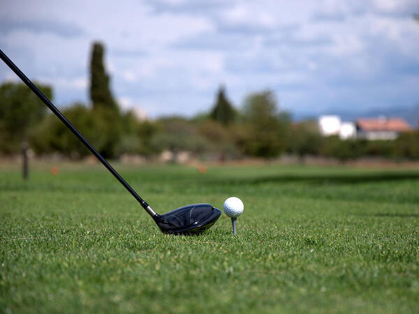 Grass Art Print featuring the photograph Golfclub And Ball by Miguel Sotomayor