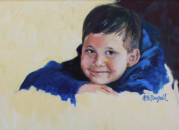  Art Print featuring the painting Grandson by Michael McDougall