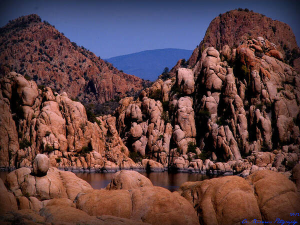 Granite Dells Art Print featuring the photograph Granite Monoliths by Aaron Burrows