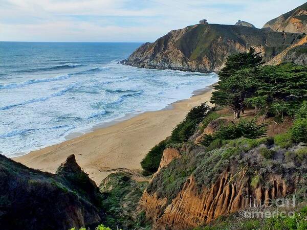 Beach Art Print featuring the photograph Gray Whale Cove State Beach by Scott Cameron