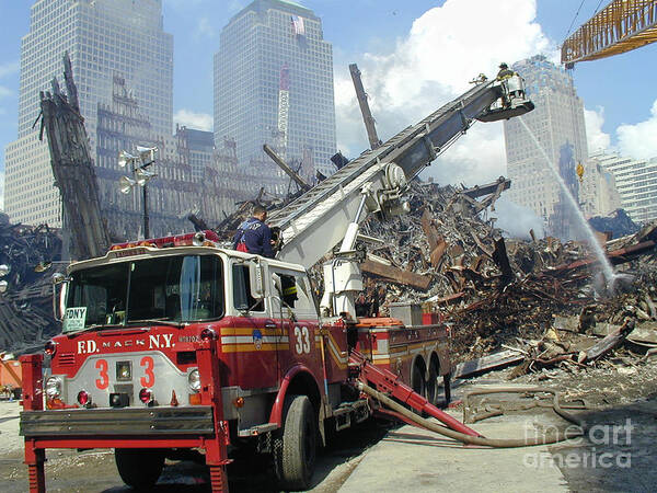 World Trade Center Art Print featuring the photograph Ground Zero-1 by Steven Spak