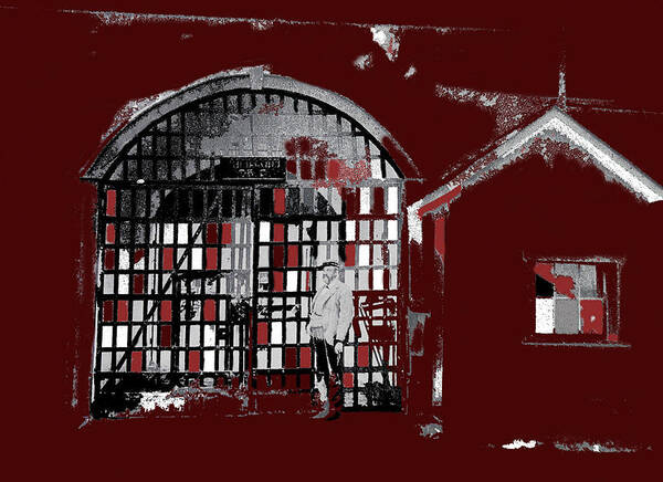 Guard B.f. Hartlee Front Entrance Yuma Territorial Prison No Date-2013 Art Print featuring the photograph Guard B.F. Hartlee front entrance Yuma Territorial Prison no date-2013 by David Lee Guss