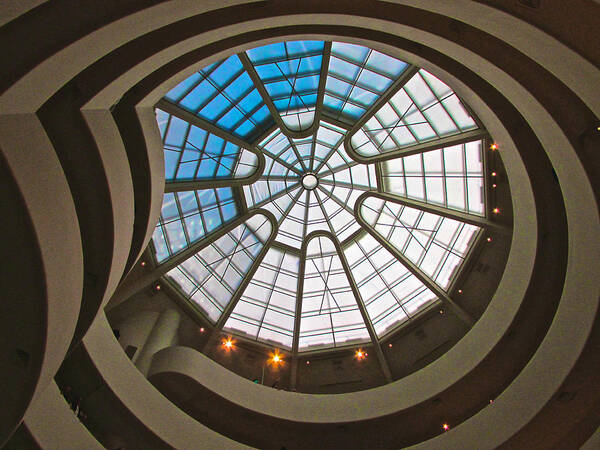 Dome Art Print featuring the photograph Guggenheim Dome by Steven Lapkin