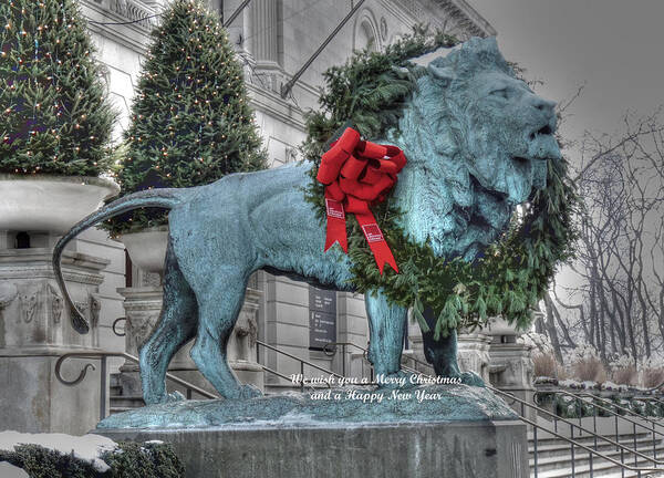 Chicago Illinois Art Print featuring the photograph Happy Holidays by David Bearden