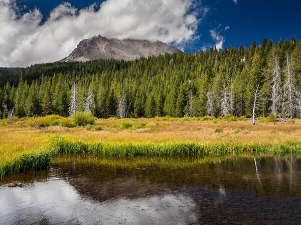 California Art Print featuring the photograph Hat Creek and Mt Lassen by Greg Nyquist