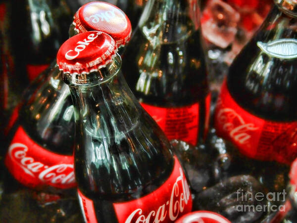 Coke Art Print featuring the photograph Have a Coke and Give a Smile by Diana Sainz by Diana Raquel Sainz