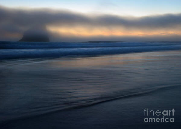 Pacific City Art Print featuring the photograph Haystack Hidden by Michael Dawson