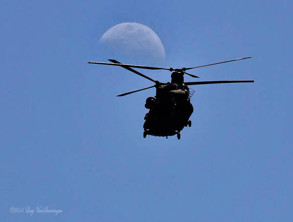 Moon Art Print featuring the photograph Heading Home by Lucy VanSwearingen