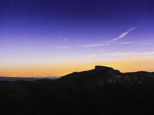 Night Sky Art Print featuring the photograph Heaven and Earth by Kevin Senter
