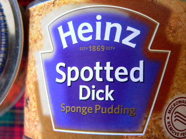 Heinz Pudding Art Print featuring the photograph Heinz Spotted Dick Pudding by Jeff Lowe