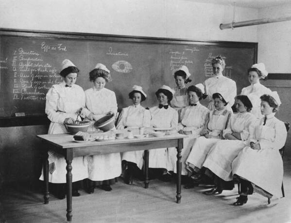 1900 Art Print featuring the photograph Home Economics In 1900 by M.e. Warren