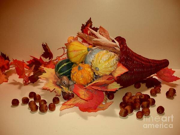 Thanksgiving Art Print featuring the photograph Horn Of Plenty by Barbara S Nickerson
