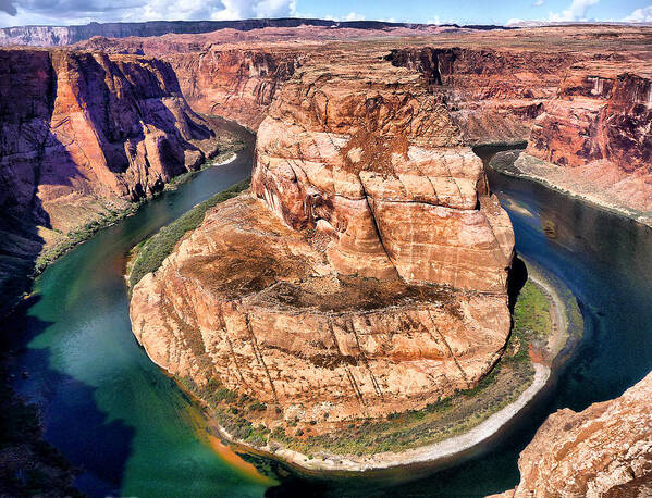 Horseshoe Bend Art Print featuring the photograph Horseshoe Bend in Arizona by Mitchell R Grosky