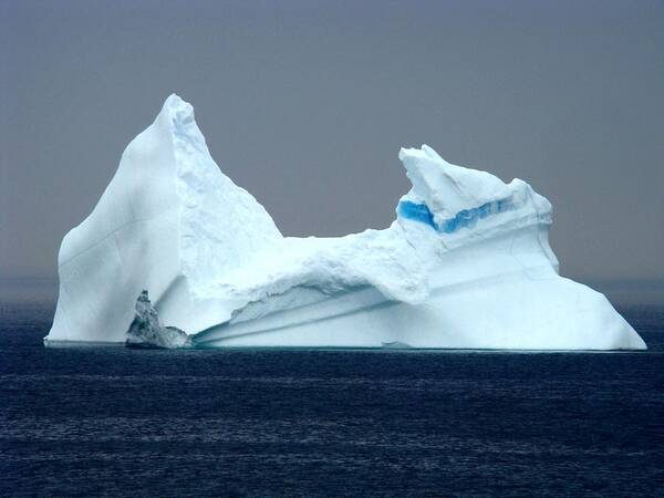 Icebergs Art Print featuring the photograph Iceberg in Newfoundland by Zinvolle Art