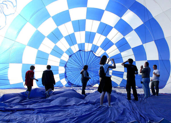 Balloon Art Print featuring the photograph In the Blue by Christopher McKenzie