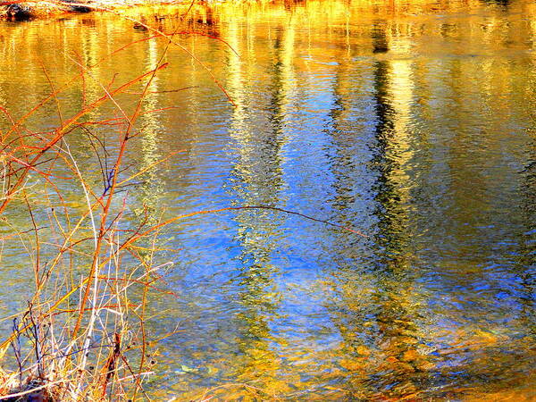 River Art Print featuring the photograph Indian Summer by Mary Beth Landis