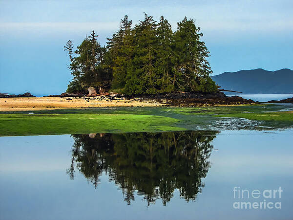 British Columbia Art Print featuring the photograph Island Reflection by Robert Bales