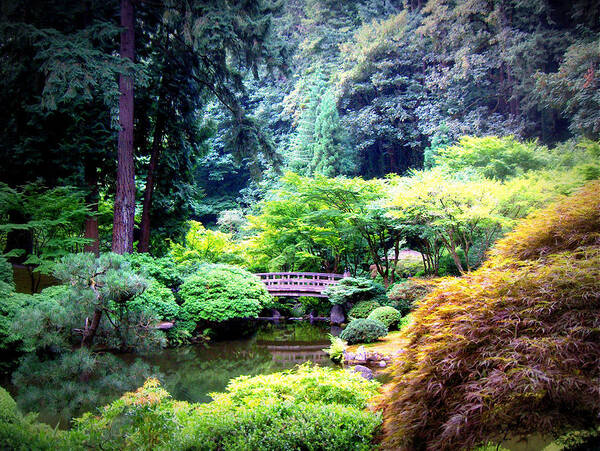 Portland Art Print featuring the photograph Japanese Bridge by Donna Spadola