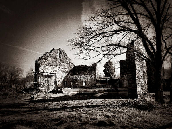 Ruins Art Print featuring the photograph Jerusalem Mill Ruins by Chris Montcalmo