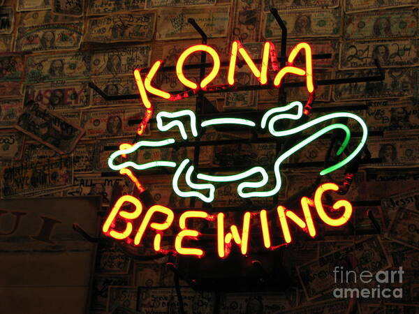 Beer Art Print featuring the photograph Kona Brewing Company by Michael Krek