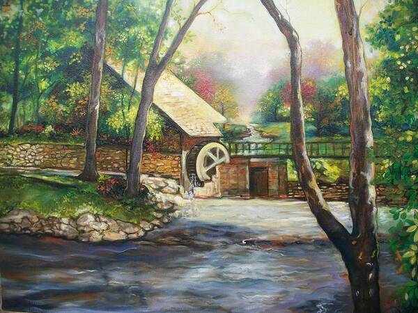 Landscape Art Print featuring the painting Landscape Of Love by Emery Franklin