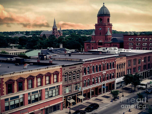 Maine Art Print featuring the photograph Lewiston Maine by Brenda Giasson